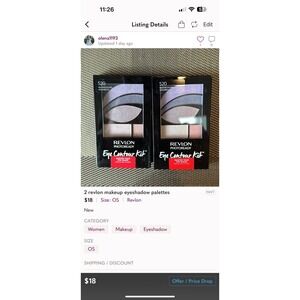 2 revlon eyeshadow palettes new